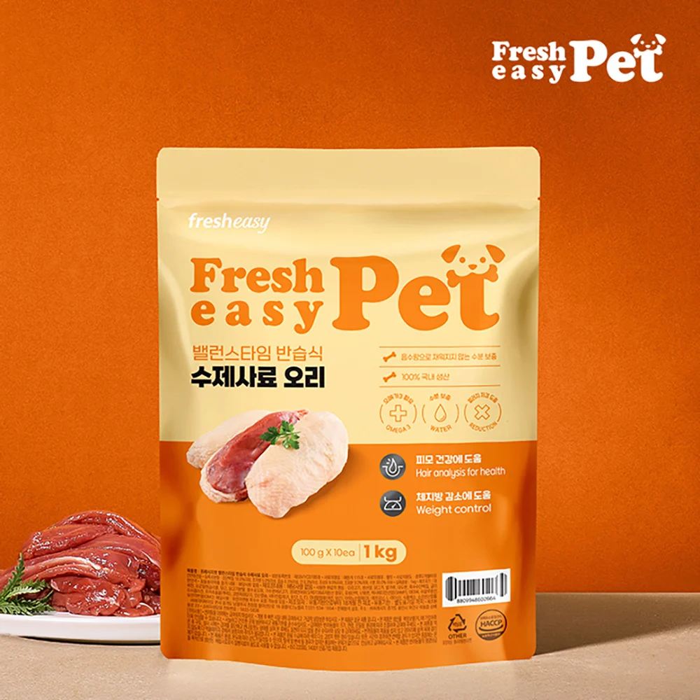 프레시지펫 [Free Pet] Balance Time soft semi-wet handmade feed duck (100g * 10EA)