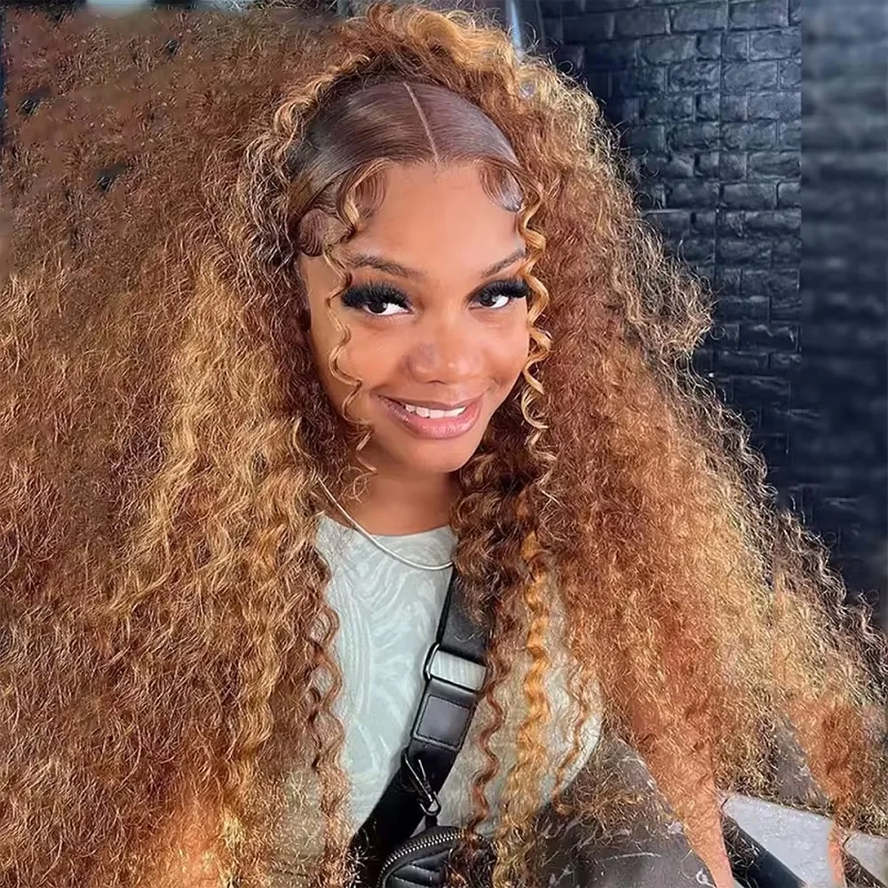 

Highlight Wig Human Hair Ombre HD Lace Wig 13x6 Human Hair Deep Wave Frontal Wig Brazilian 13x4 Water Wave Curly Wigs For Women
