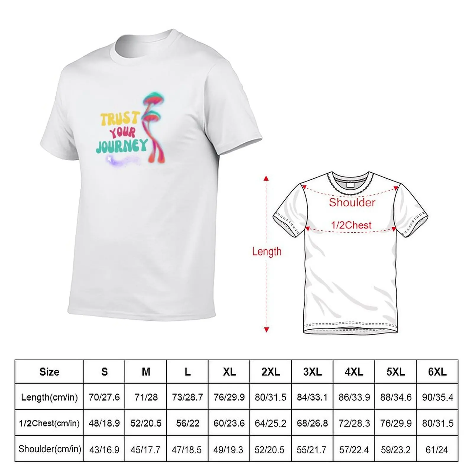Trust Your Journey (Mindfulness) T-Shirt man t shirt summer t shirt man casual T-Shirt