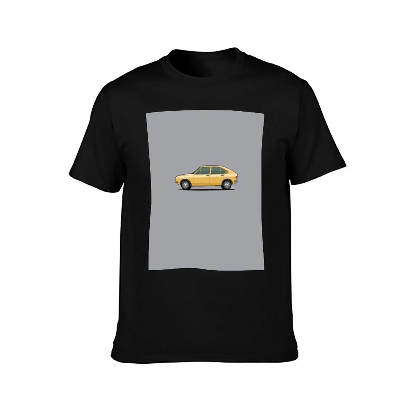 AR Alfasud individual drawing - yellow T-Shirt rapper graphic tees plain clothing for men