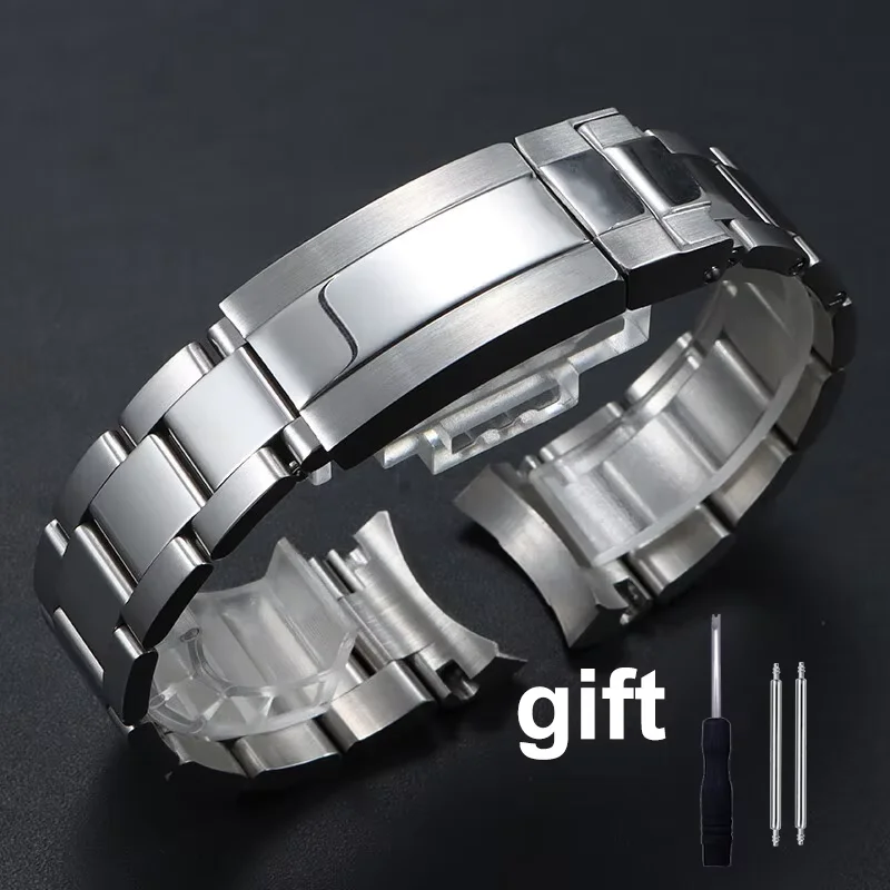 

Solid Stainless Steel Watch Bracelet Accessories for Rolex Daytona Water Ghost Submariner Watch Accessories Band Chain 20 21mm