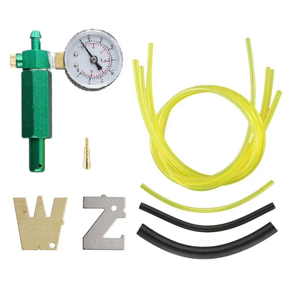 1set Carburetor Leak Detector 0~20psi Carburetor Pressure Gauge Tester For 57-21 57-21-1 With Metering Lever Adjustment Tools
