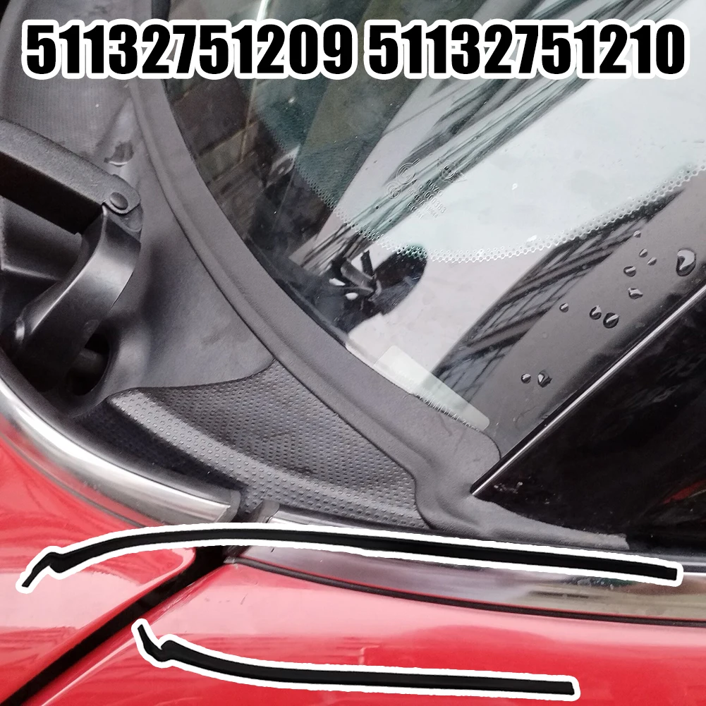 1 Pair Car Windshield Wiper Cowl Rubber Seal For BMW For MINI R55-R57 51132751209 51132751210 Auto Accessories