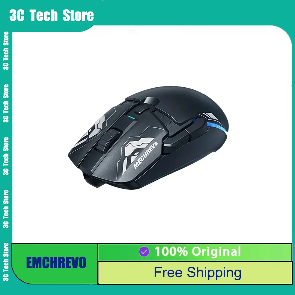 

EMCHREVO YAO M770 Hot-swappable Micro Wired 2.4G Wireless Gaming Mouse Original Phase PAW3395 Lightweight Small Handed 26000DPI