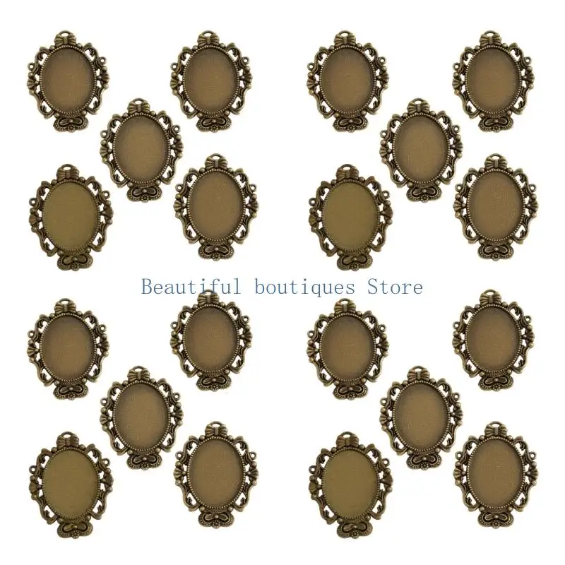 U4LF Versatile Oval Base for Mix and Matching Jewelry Components Craft Project