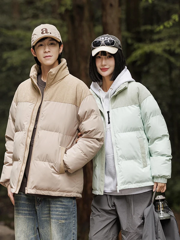 سترة شتوية جديدة من القطن للطلاب ex Bread Sle Faionable متعددة الاستخدامات ملابس خارجية دافئة من ألياف البوليستر