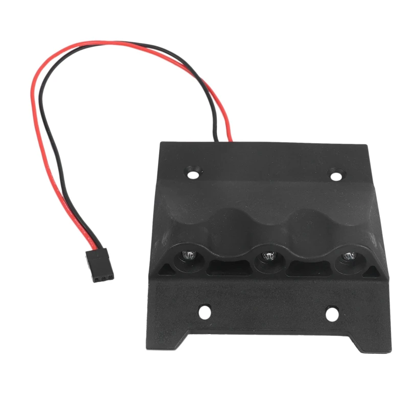 ABJL Plastic Roof Plate Trim with LED Light Set for 1/5 HPI for ROFUN ROVAN for KM BAJA 5B 5T 5SC RC Car Parts, Black