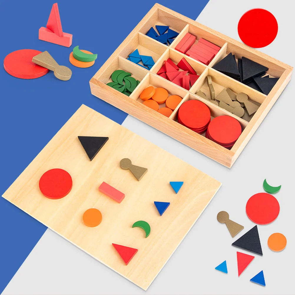 Montessori Teaching Aids Grammar Symbol Puzzle Wooden Toy Memory Improvement Plaything Kids