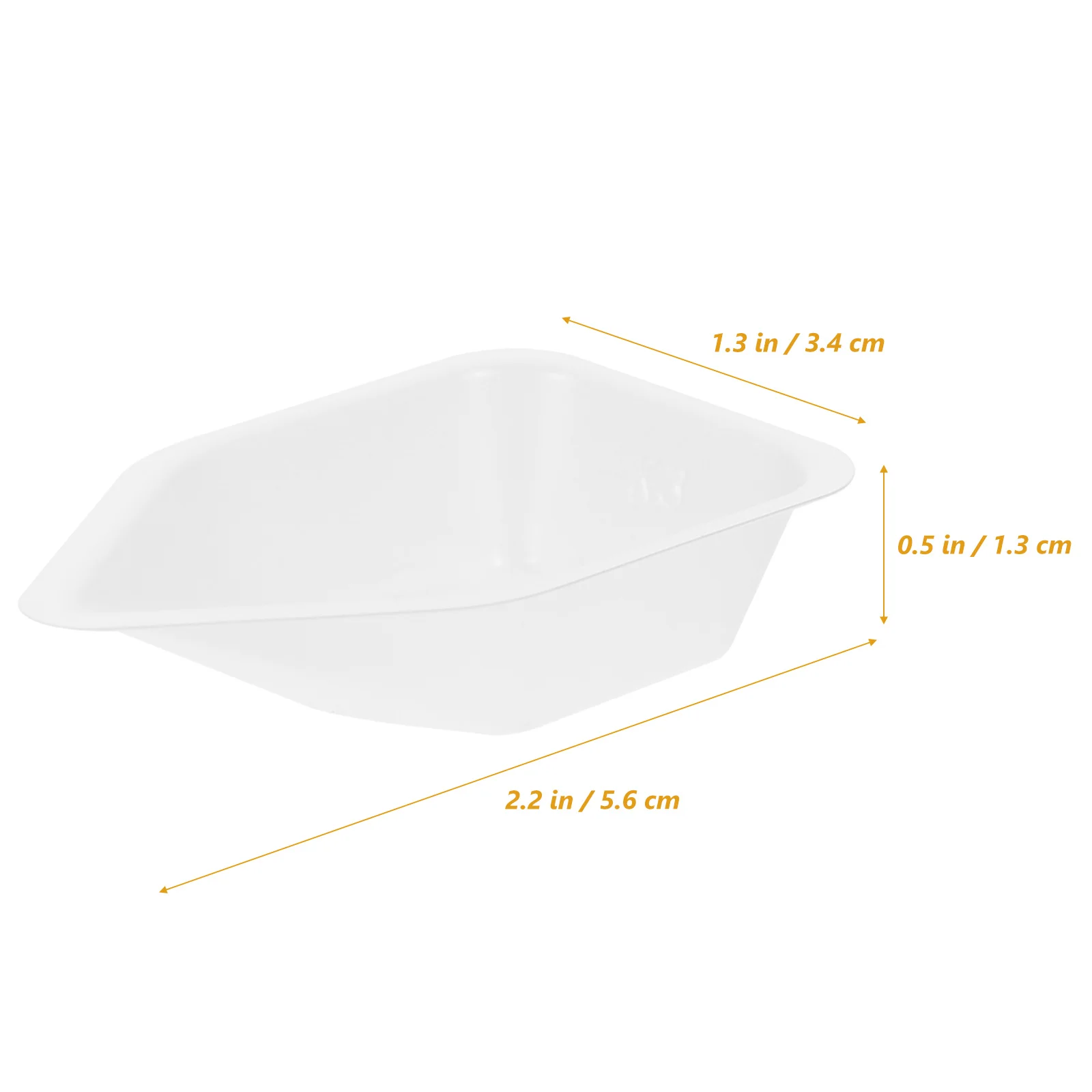 

10Pcs Laboratory Plastic Weighing Boats Powder Dishes Reusable Practical Lightweight Safe Weighing Boats for Powder