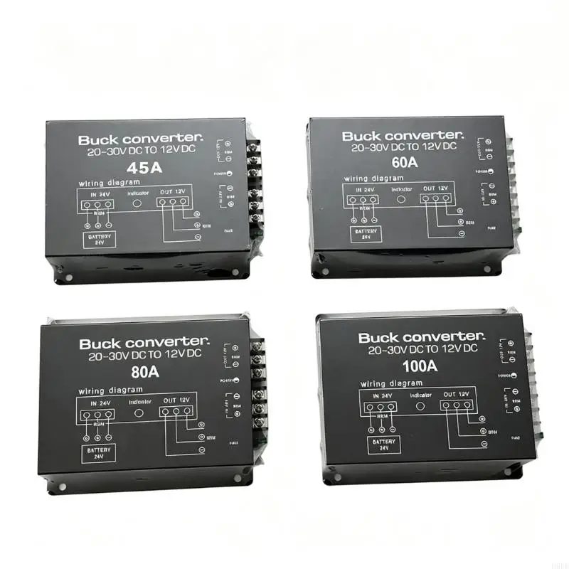 Step-Down Converter with Key-Linked Remote Switching, Printed Connection Layout, and Flanged Iron Mounting Base H9EE