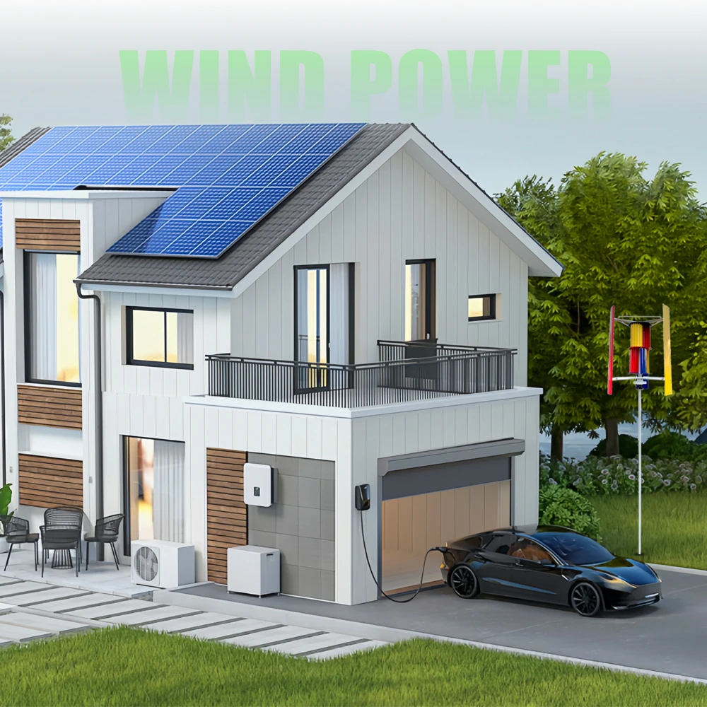 Heißes All-in-One Off-Grid Hyb – Wind Turbine 48V 5Kw Off Grid Bewertung und Preis