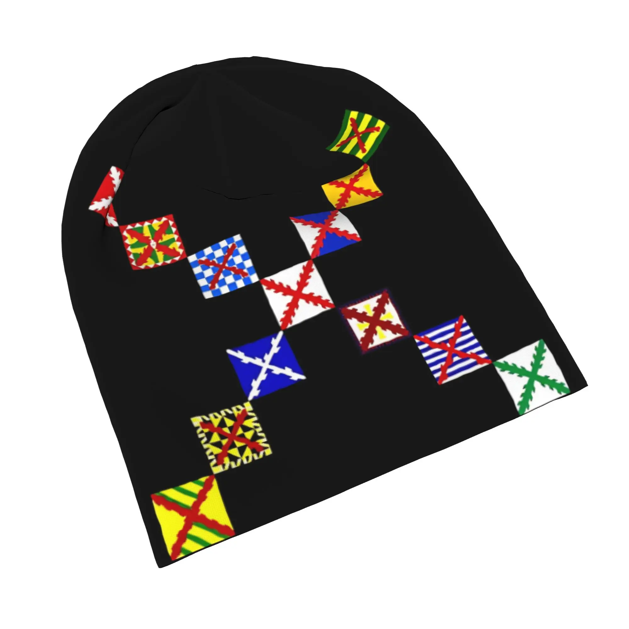 Cross of Burgundy Collection Bonnet Hats Casual Outdoor Spanish Empire  Skullies Beanies Hat Unisex Warm Dual-use Caps
