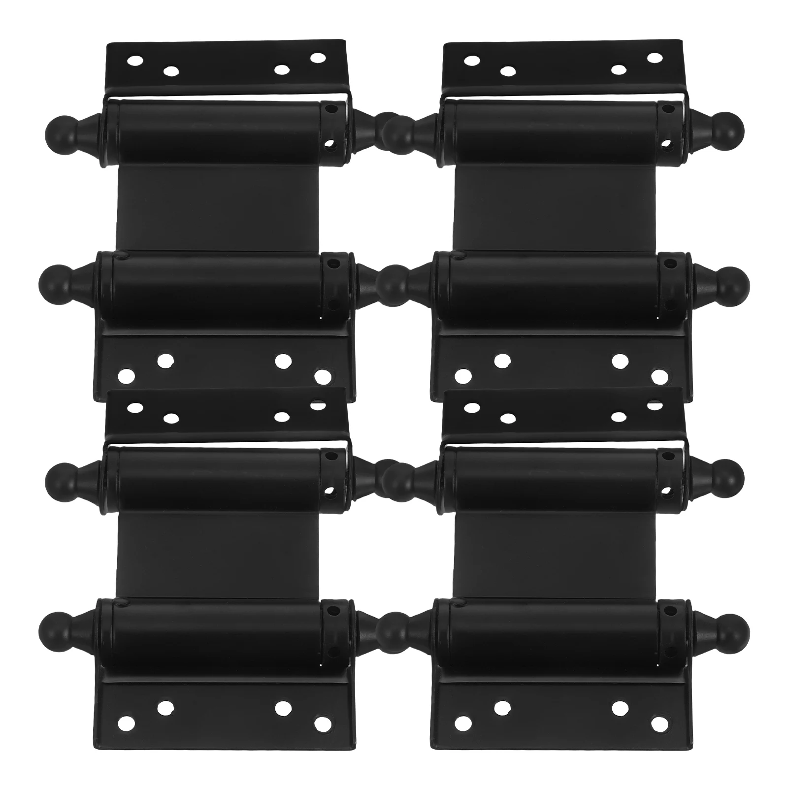 

4pcs Automatic Closing Hinge 3-inch Stainless Steel Double Spring Door Hinges Cabinet Furniture Hardware