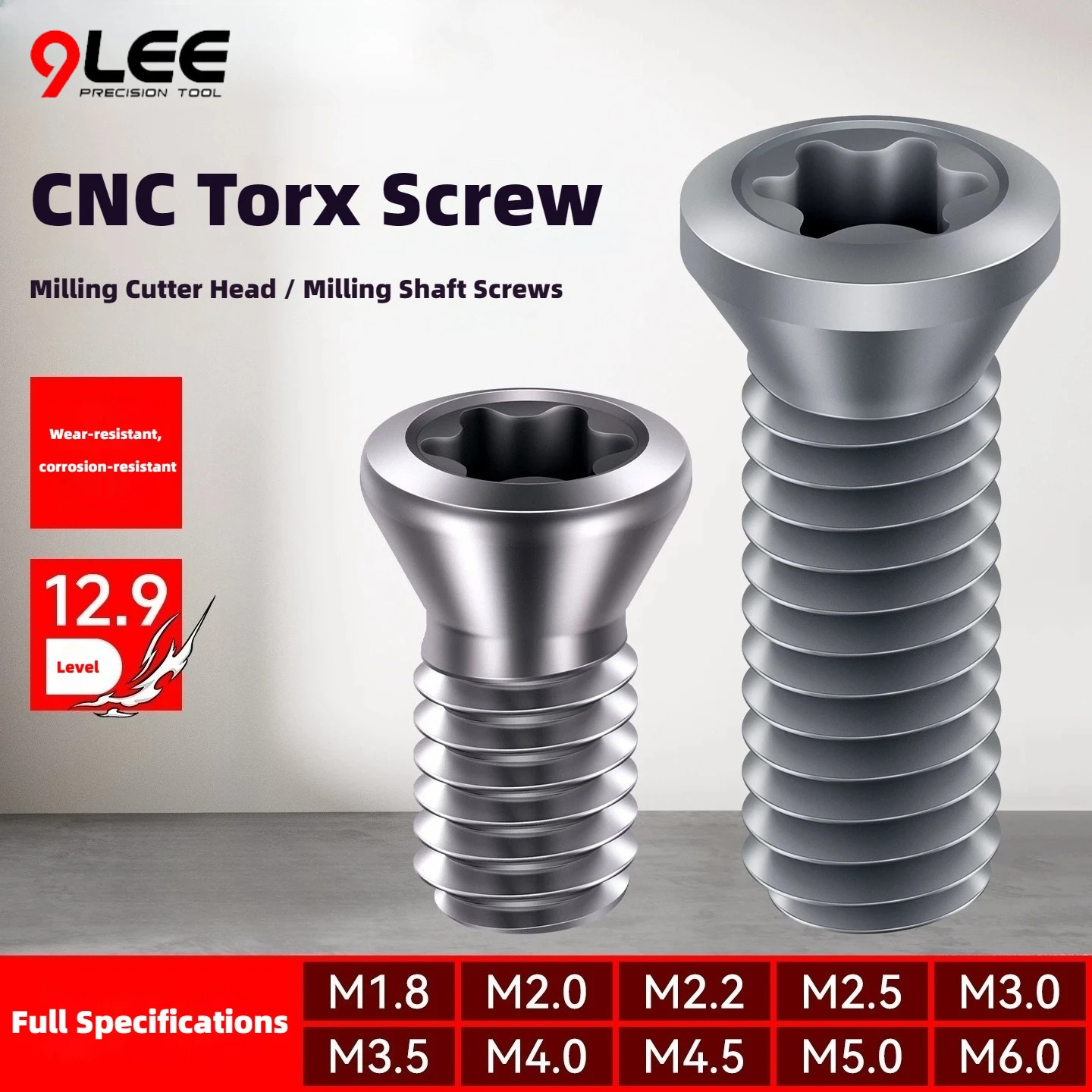 50PCS CNC Torx Screw 12.9 Level CNC Screw Hardened M1.8 - M6 Plum blossom hexagonal screw Lathe Tool Holder Screw Set