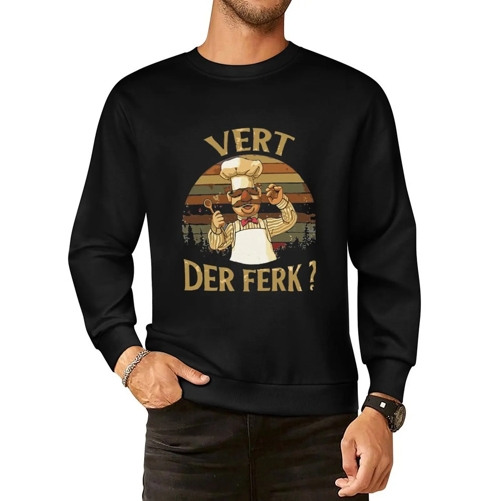 

Vert Der Ferk cook Swedish Chef Pullover Hoodie tracksuits streetwear men mens clothes sweatshirts