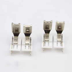 1PCS Double Needle Machine Plastic Presser Foot Left and Right Knife Stop