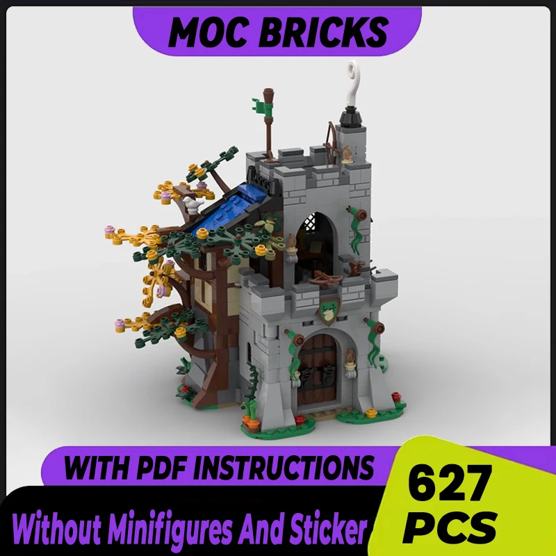 

Medieval Military Castle Model Moc Building Bricks Forest Outpost Technology Modular Blocks Gift Christmas Toy DIY Sets Assembly