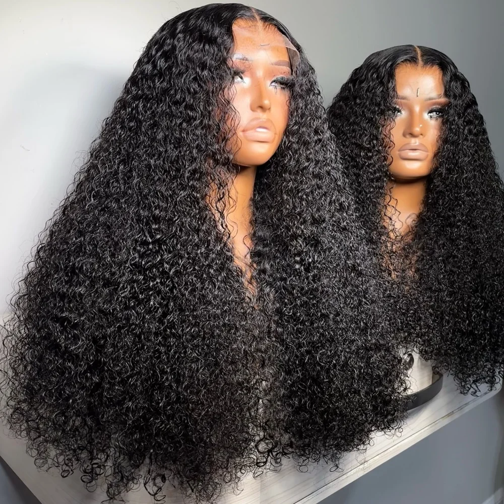 غريب مجعد 13x6 الدانتيل الجبهة الباروكات جيري مجعد 100% خصلات الشعر المستعار الإنسان الدانتيل الشفاف 13x4 إغلاق الباروكات للنساء البرازيلي للبيع