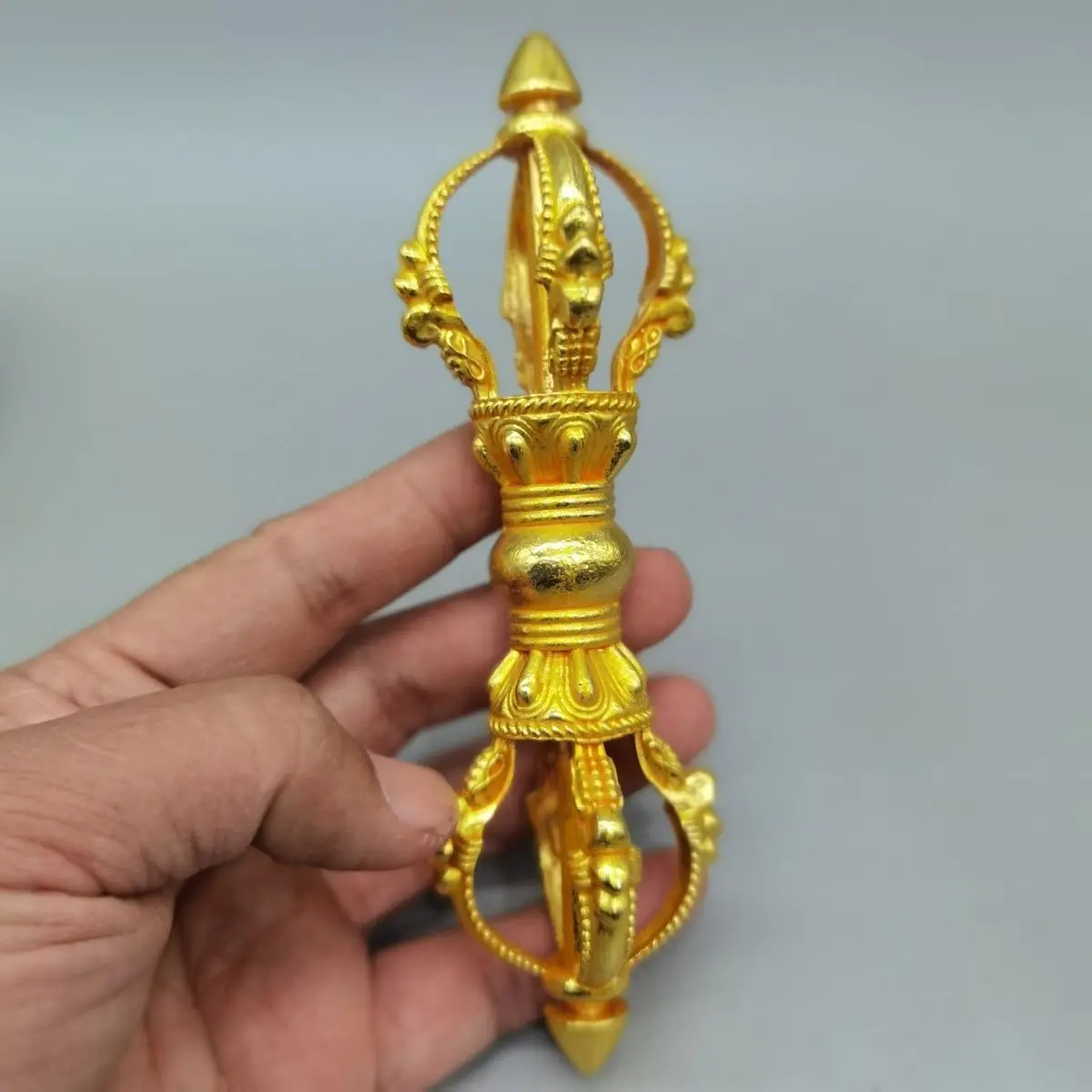 Alloy copper five-strand vajra pestle Vajra pestle large gilt accessories