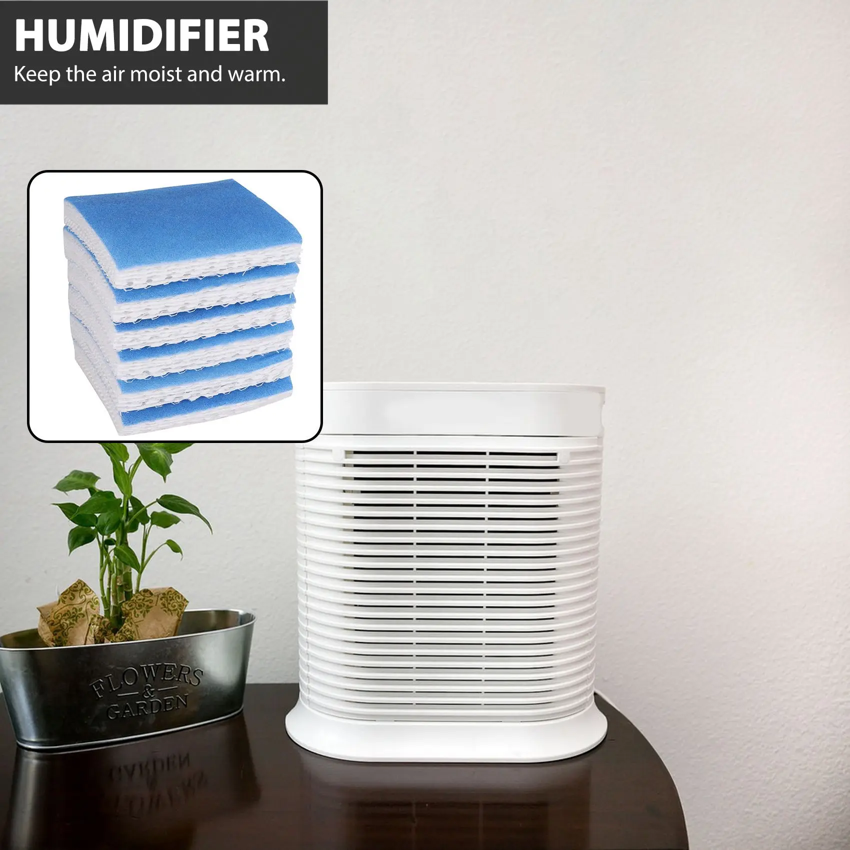 Filtro do humidificador da substituição apto para Honeywell, HFT600, HEV615, HEV615B, HEV615W, HEV620, HEV620B, HEV620W, HEV-615, bloco 6