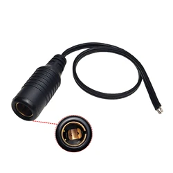 Female DIN Hella Plug Adapter Cable Cigare Lighter Socket Pigtail Wire 12V/24V Lighter Socket Plug Outlet for BMW Motorcycles