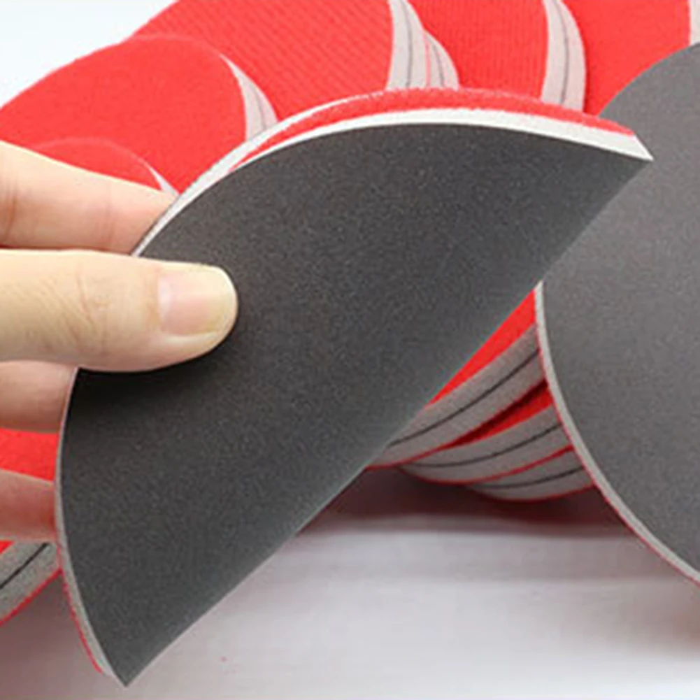 Sponge Sandpaper for Automotive Use 3 Inch Round with Flocked Backing Compatible with Standard Sanding Disc Holders