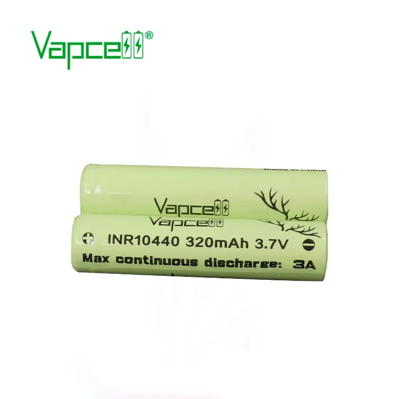 Original Vapcell INR 10440 320mAh 3A Battery HKJ Test Discharge Quality 10440 Rechargeable Mini Batteries For Flashlight