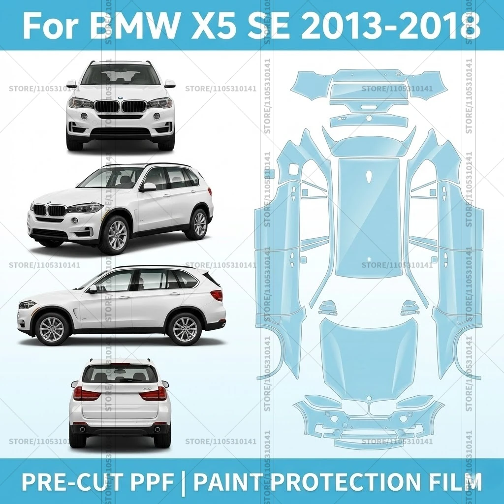 

Pre-Cut Paint Protection Film PPF Transparent Car Film Professional Automotive PPF Full Vehicle For BMW X5 SE 2013-2018