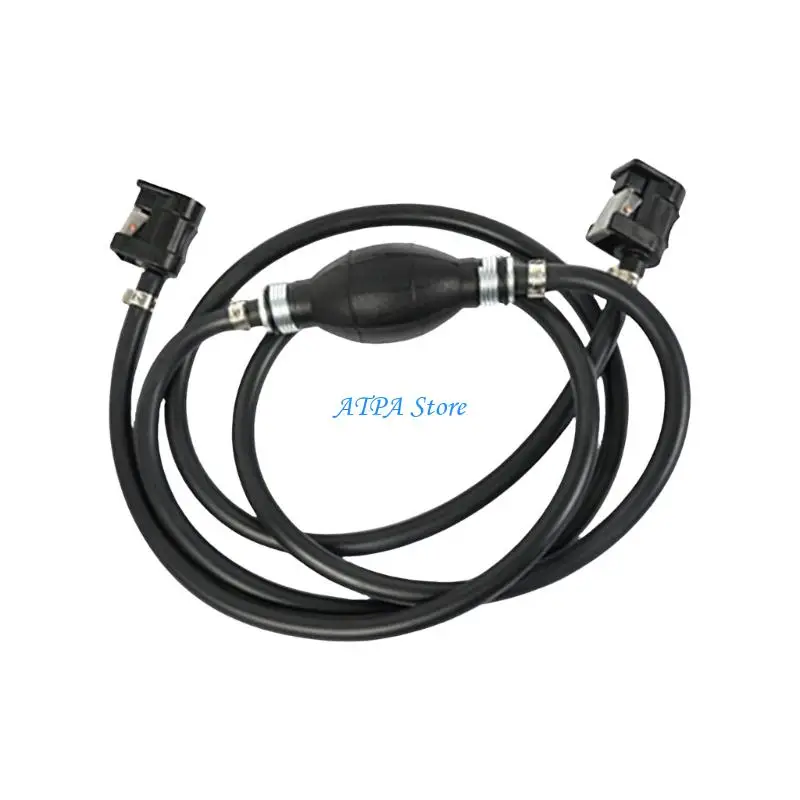 U13C High Pressure Hose Assembly 3Meter Black Rubber Tube For Marine Applications Includes Hand Operated Pump