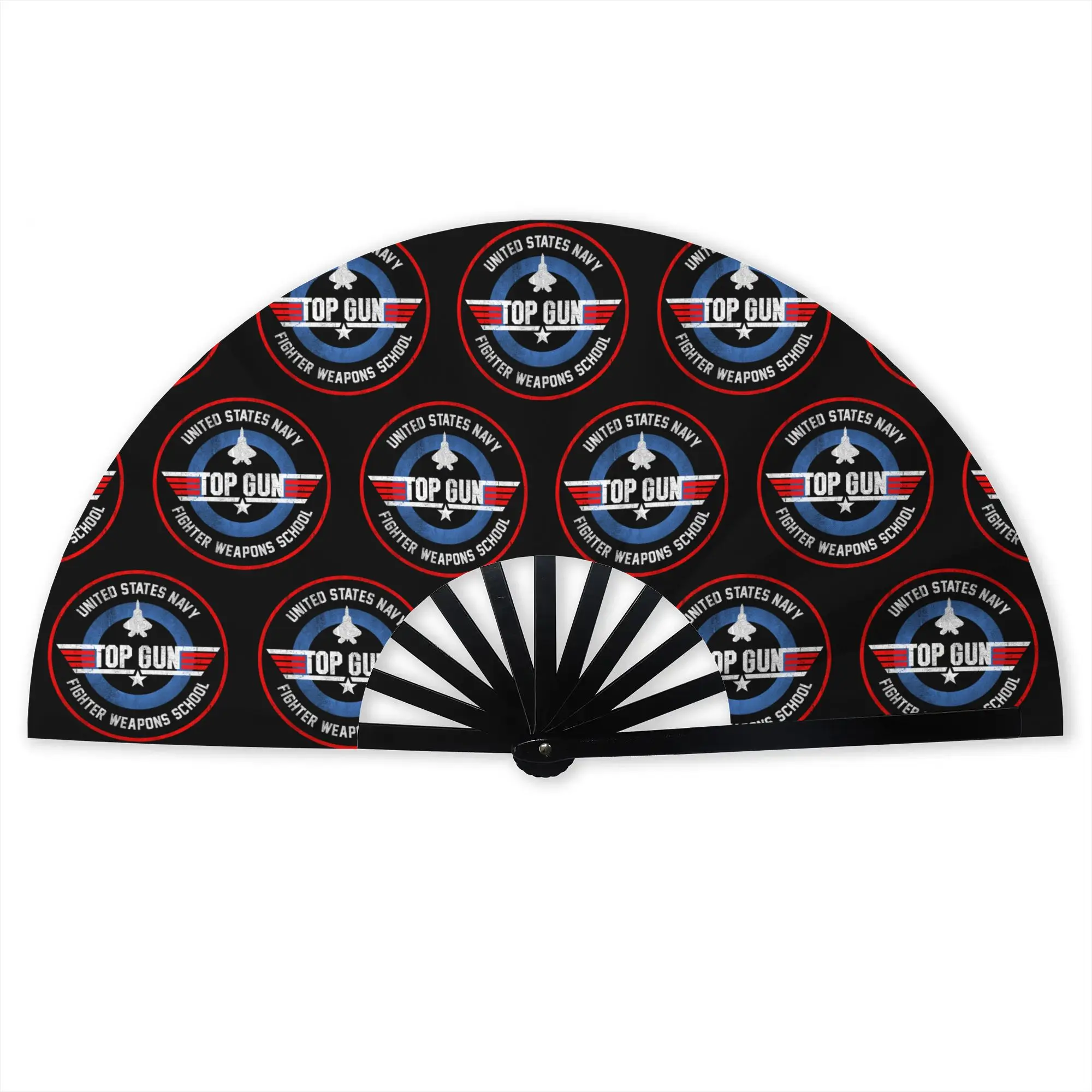 Top Gun Fighter Weapons Hand Fan Promotional Gift Wedding Maverick Durable Folding Fans Unique Bulk Pack Fan