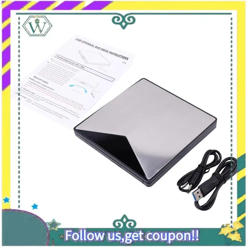 

НОВЫЙ внешний оптический привод USB 3.0 CD/DVD-ROM, комбинированный алюминиевый DVD RW ROM, записывающее устройство для профессионального ноутбука Win 7/8.1/10 Linu