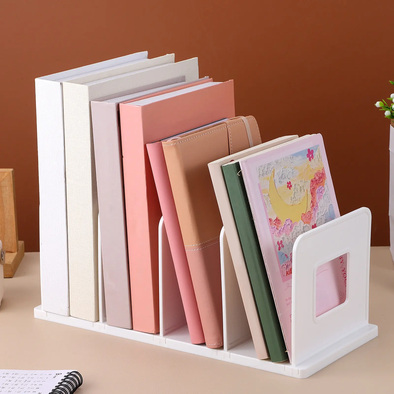 

Large Capacity Vertical File Holder Desktop File Organizer Office Organization Binder Holder Document Rack Desk Folder Organizer