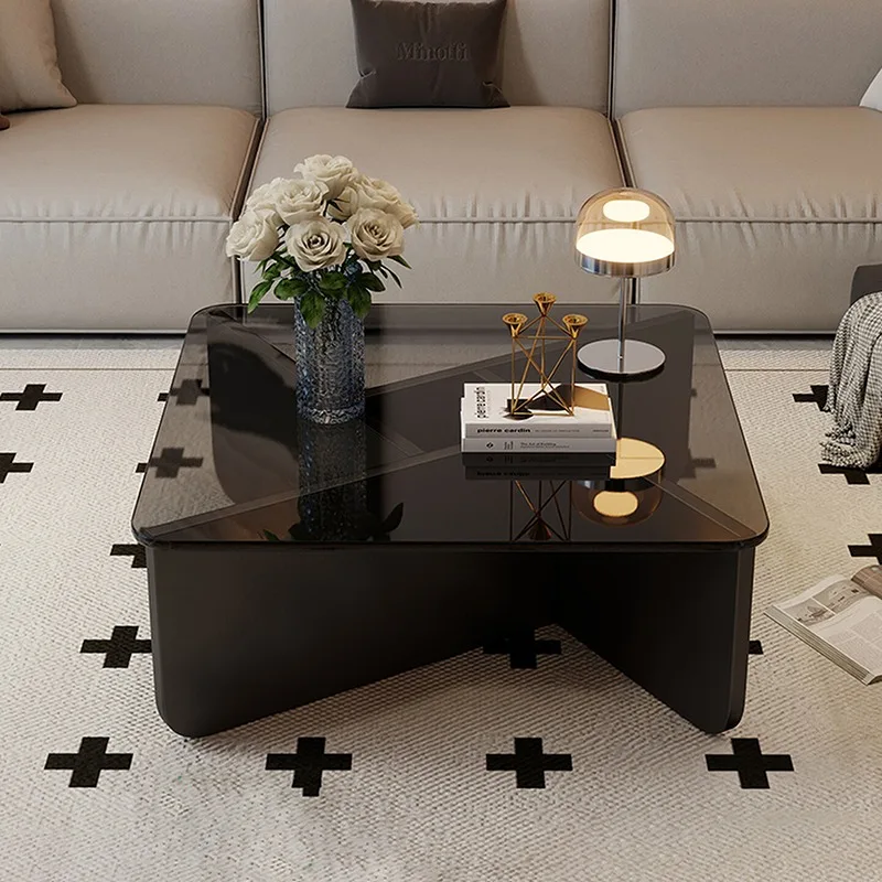 -hhPremium Aesthetic Coffee Table Elegant Design Glam Modern Side Table Space Saving Vintage Sedentary Table Home Furniture*