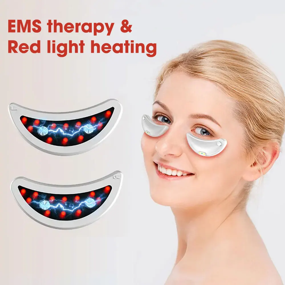 

EMS Eye Massager LED Lights Electric Eyes Patches for Sleeping Hot Compress Fatigue Relief Massage Dry Eyes Care Beauty Device