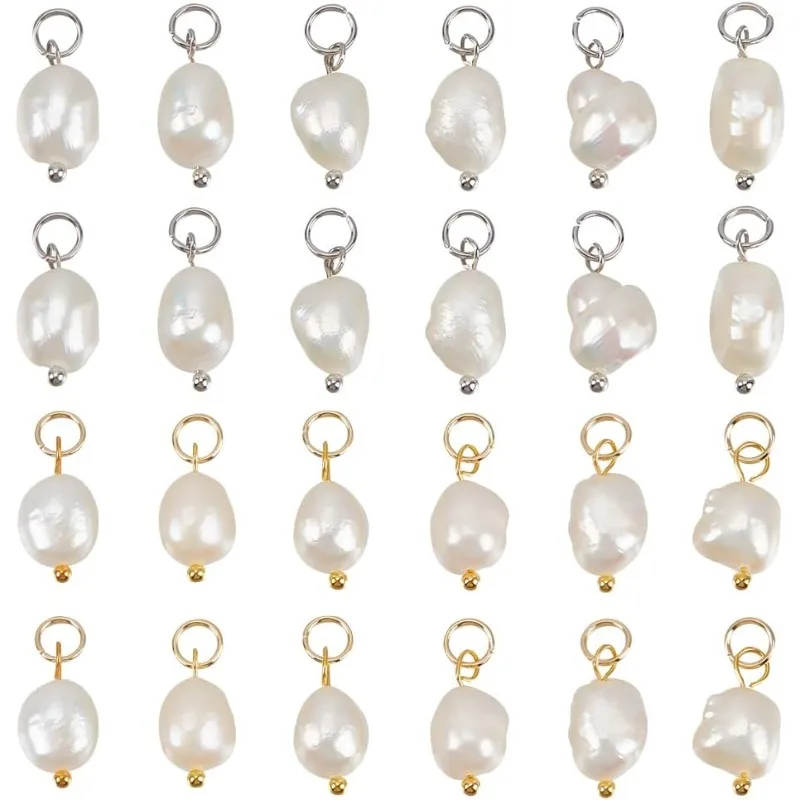 

Подвеска из натурального пресноводного жемчуга, 40 шт., 2 цвета