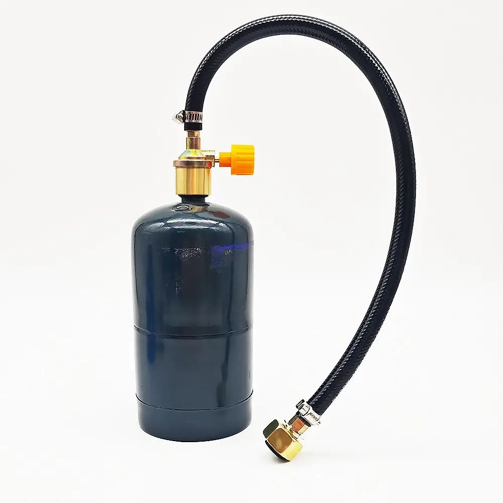 

Взрывозащищенный адаптер для заправки газа, портативная резиновая трубка, адаптер для заправки газа для кемпинга, многофункциональный клапан, плетеный шланг