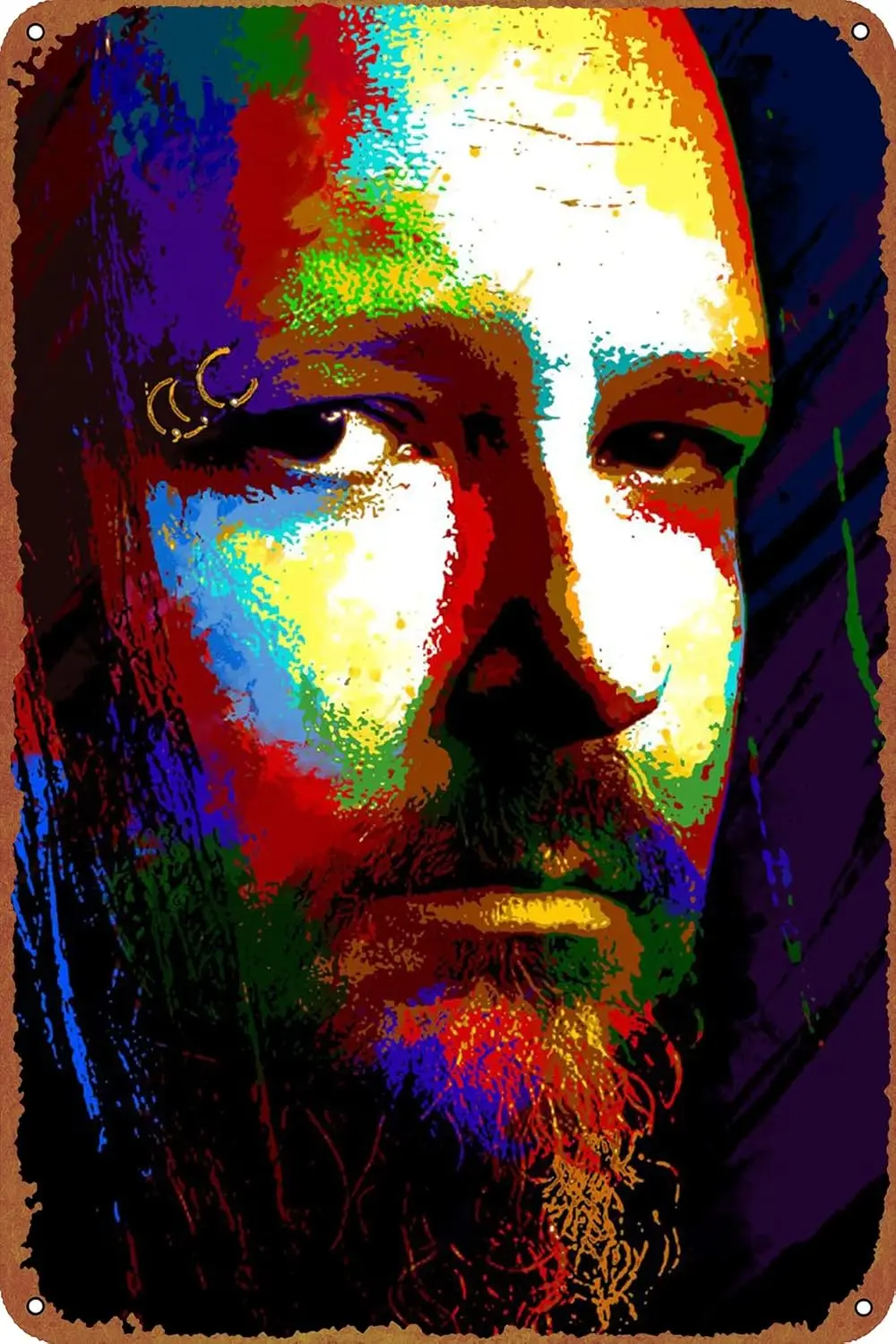 KIVYYB Jonathan Davis Popart Music Poster Metal Plaque Tin Sign,Vintage Metal Pub Club Cafe bar Home Wall Art Decoration Pos 1pc