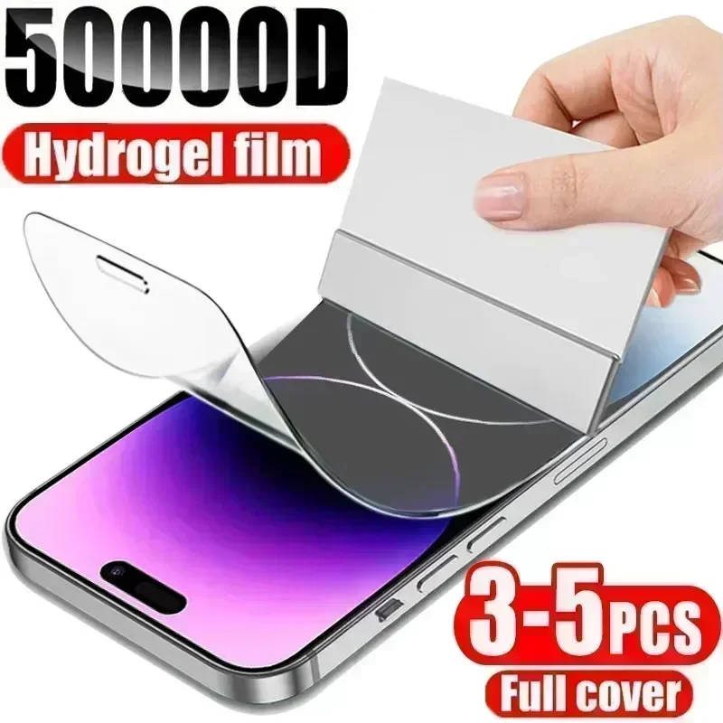 Hydrogel Film Full Cover For iPhone 11 12 13 14 Pro Max mini Screen Protector For iPhone 14 8 7 Plus 6 5s SE 2020 Not Glass