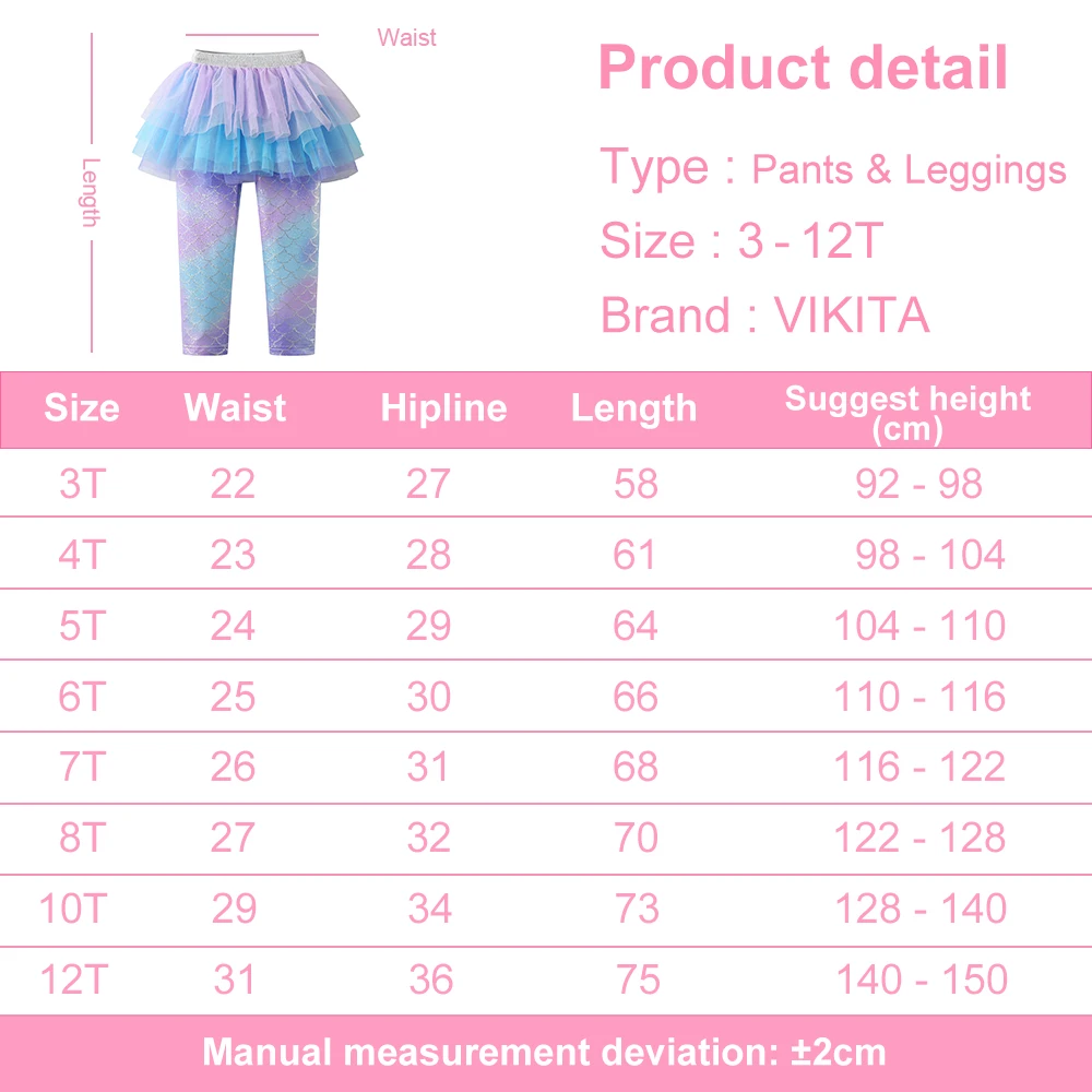Mädchen-Leggings mit Meerjungfrauen-Print und mehrlagigem Mesh-Tutu-Rock für Tanz, Kinder-Ombre-Schuppen-Glitzer-Polyester-Hosen mit Farbverlauf – Detail 1
