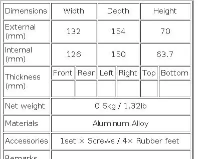 Nobsound Mini Aluminum Power Chassis HiFi Amplifier Enclosure DIY Case Box 132×154×70mm