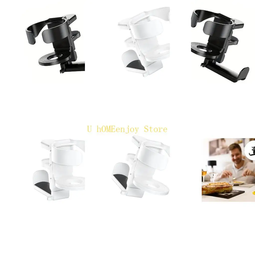 

B0KF ToolFrees Монтажный стол Держатель для чашки Органайзеры Крючок для наушников Нескользящий зажим