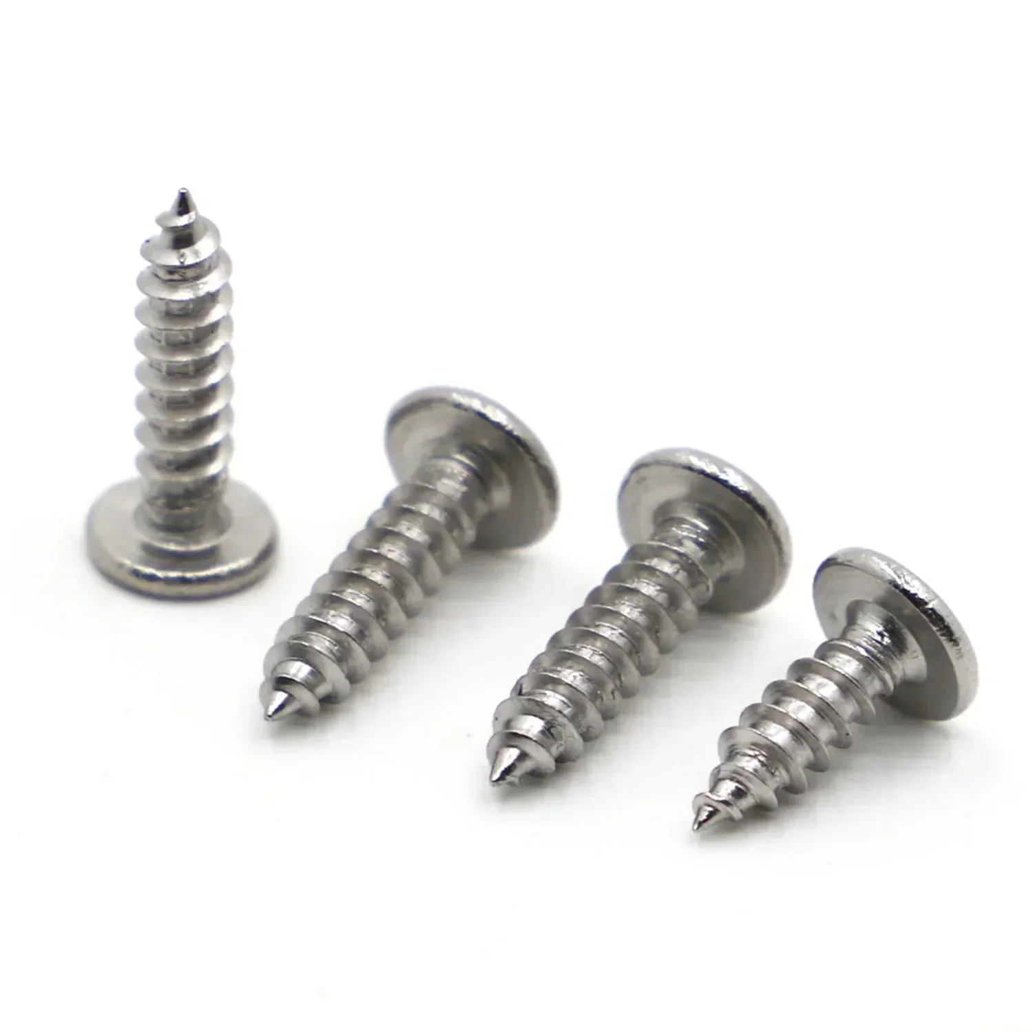 30P M2-2.3 M2.6-3 M3.5-4 M5-6 سم A2 304 الفولاذ المقاوم للصدأ فيليبس الصليب سوبر رقيقة جدا شقة رقاقة رئيس الذاتي التنصت برغي خشب