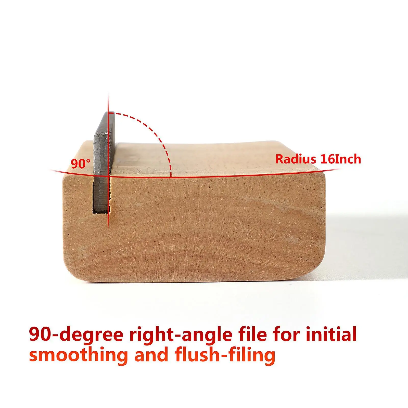

Guitar Fret Beveling File Universal Hard Guitar Fret Crowning End Bevel File for