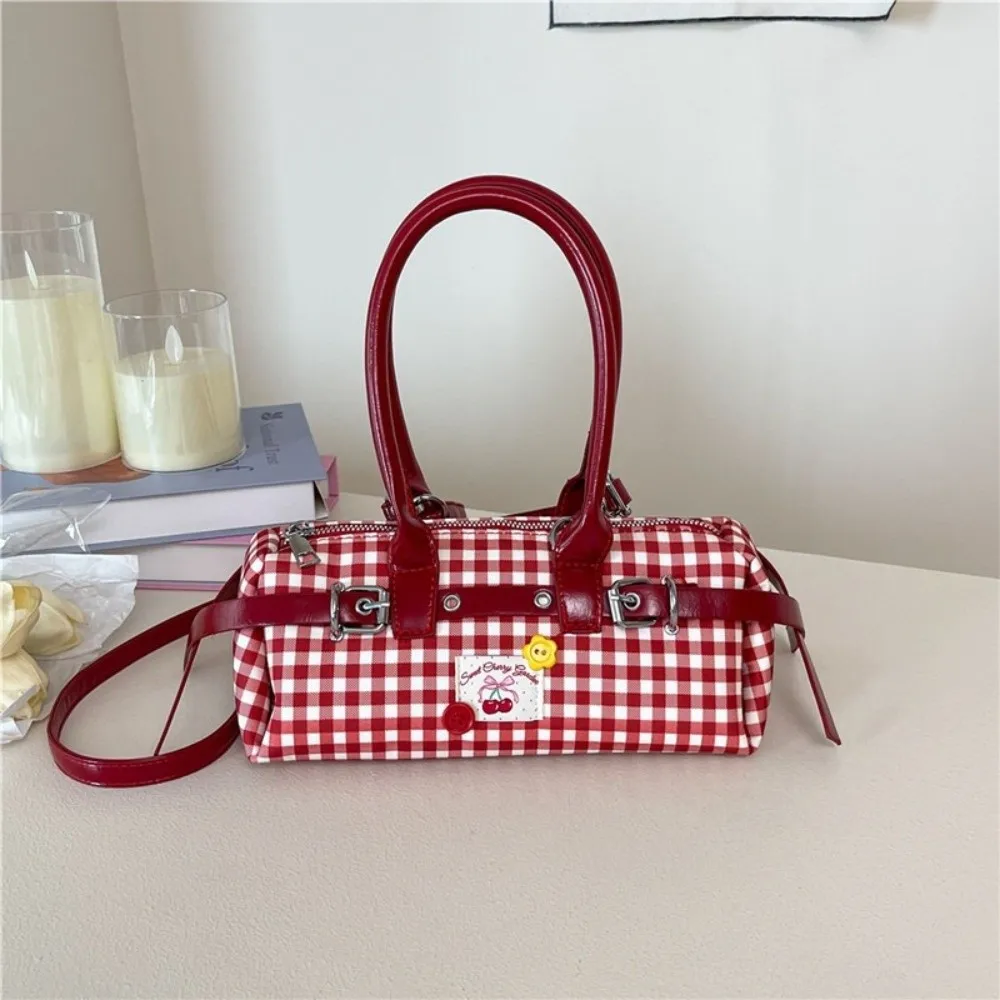 

Модная сумка через плечо с бантом из искусственной кожи из хлопчатобумажной кожи, женская сумка для подмышек, сумка для боулинга Y2k для девочек