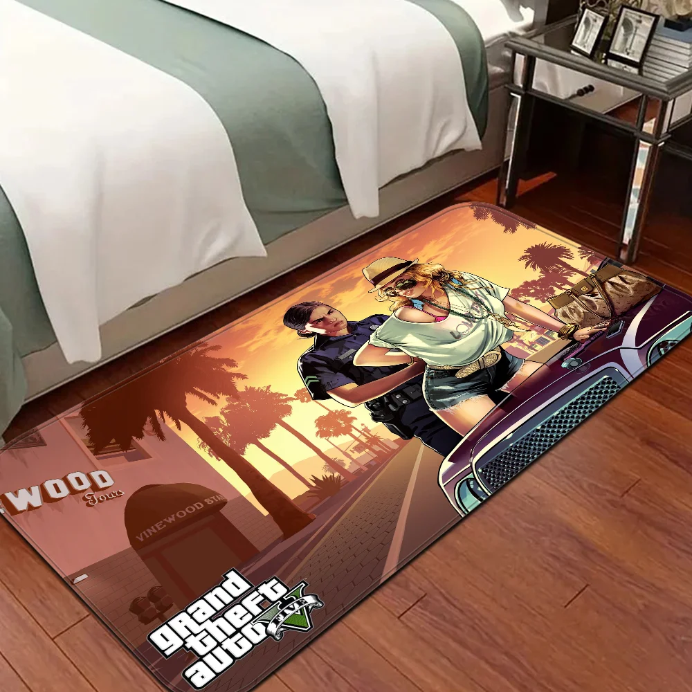 Grand Theft-Auto GTA-V Game Floor Mat Cheaper Anti-slip Modern Living Room Balcony Printed Bedside Mats