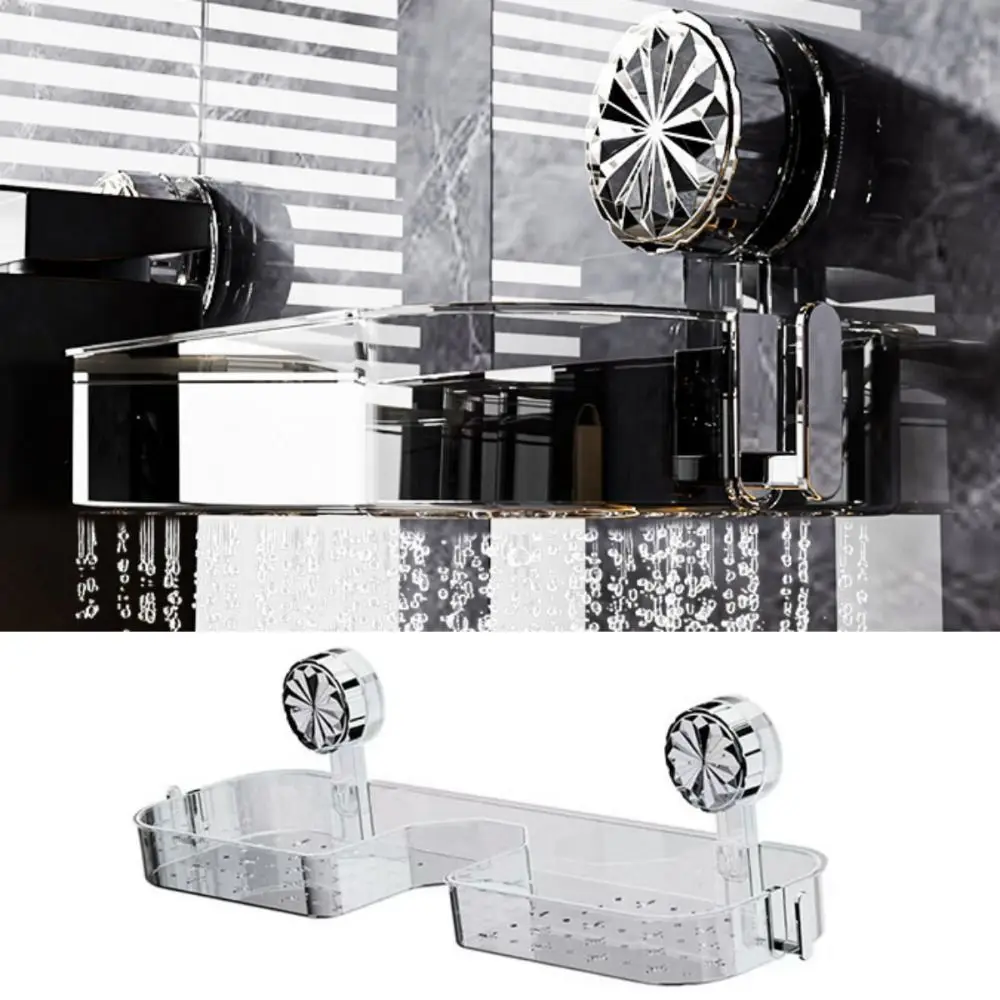 

Suction Cup Faucet Storage Rack Multipurpose No Drilling Faucet Organizer Wall Mounted Large Capacity Sponge Towel Holder