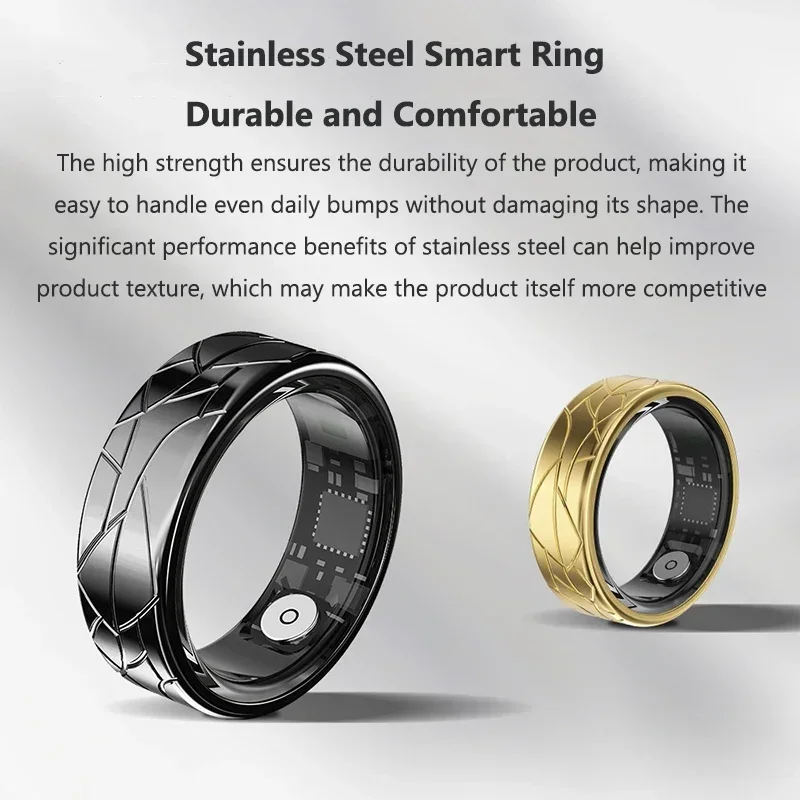 Women Smart Ring Photo Control Health Tracker Heart Rate Blood Oxygen Monitor Waterproof Sleep Fitness Men Rings For Android IOS