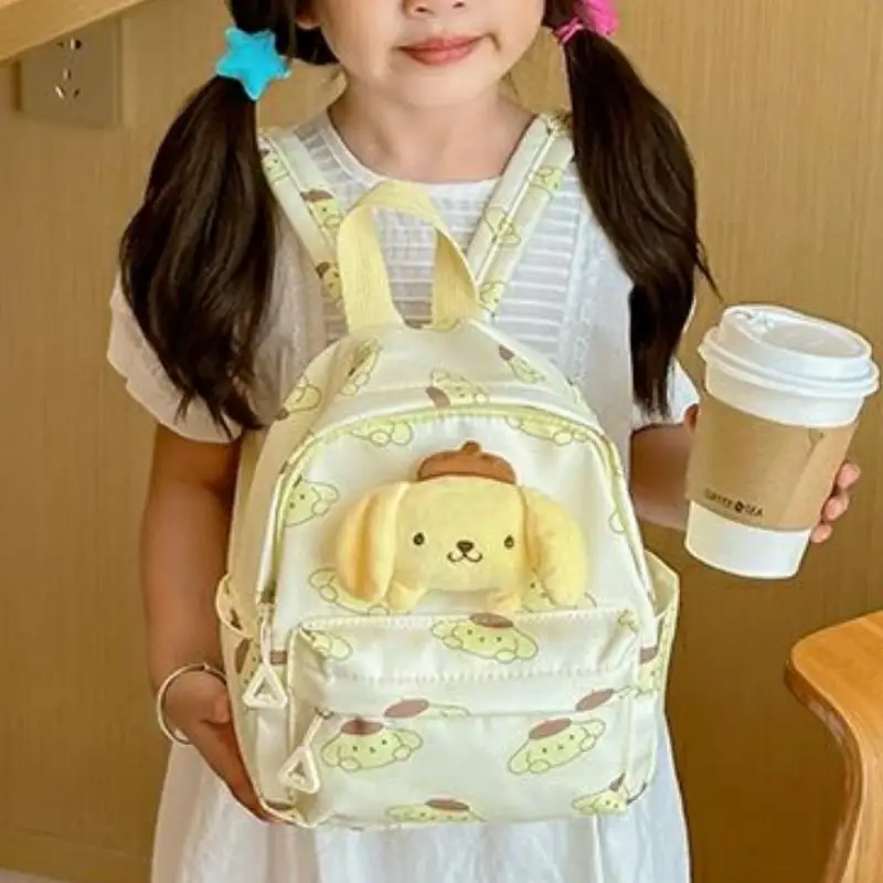 New Sanrio Children's Backpack Baby Travel Backpack Cinnamoroll Kuromi Cute Cartoon Kindergarten School Bag For Kids Gifts