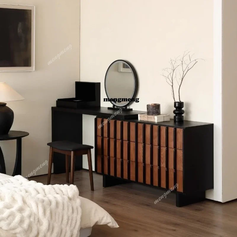 

New Style French Makeup Vanities Bedroom Corner Drawers Storage Cabinet Makeup Vanitie Household Study Furniture Penteadeira JTM