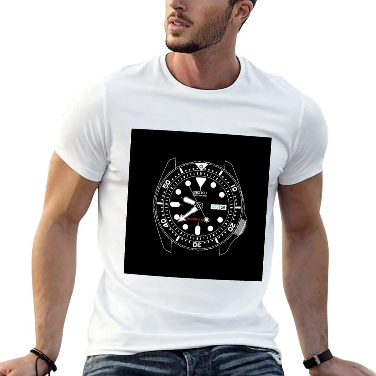

Seiko SKX diver T-Shirt t shirts for man cotton funny anime t shirts for man T-Shirt